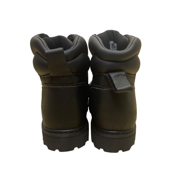 Iron Age Mens Black Leather Work Boots ASTM Steel Toe Slip-Resistant Size 13W main image 7